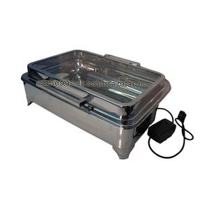 Más vendidos al por mayor plato de frotamiento de acero inoxidable plato de frotamiento eléctrico servidores de buffet y calentadores de alimentos para fiesta de Hotel - Product Image 2