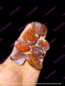 Magnifique Cabochon d'Agate Naturelle du Maroc de Haute Qualité pour Décoration d'Ongles, Pierre de Bijouterie en Gros FAIJAN GEMS Troisième Qualité - Product Image 2