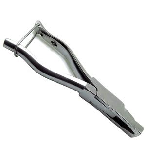 คีมปากนกแก้วสแตนเลสแบบเต็มหัวตัดรูปตัววีใช้ซ้ำได้สำหรับการสร้างแบรนด์เครื่องมือสัตวแพทย์ - Product Image 6