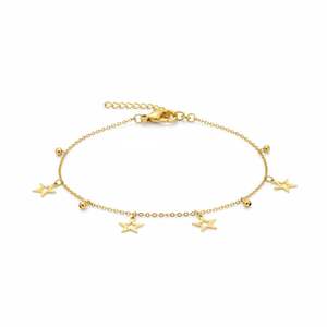 สร้อยข้อมือแฟชั่นชุบทองประดับดาวห้อยเงินฮอลล์มาร์คสำหรับผู้หญิง - Product Image 3