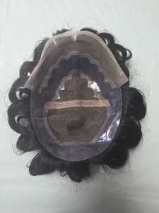 Peluca de Cabello Humano Virgen Taz Hair BD, Estilo Bollywood, Prótesis Capilar Suave de Cabello Indio para Hombres, Toupee Remy - Product Image 6