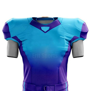 Uniforme de Fútbol Americano Transpirable de Diseño Personalizado, Alta Calidad, 100% Poliéster, Ligero, para Hombre - Product Image 3