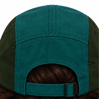 Casquette de camping unisexe, fermeture arrière réglable, design bicolore, style décontracté, vêtements de plein air, style streetwear moderne, logo personnalisé disponible