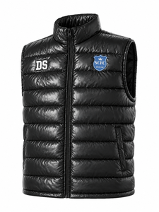 Men <b>Women</b> Breathable Zipper Puffer Vest Custom Logo Warm Lightweight Sleeveless Winter Outdoor Clothing - Product Image 2