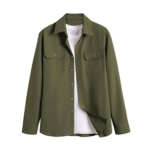 เสื้อเชิ้ตเดนิมสีดำทรงทันสมัย แขนยาว ผ้าฝ้ายระบายอากาศดี สำหรับผู้ชาย ทรงปกติ ติดกระดุม ซักแล้ว ใส่ได้เลย - Product Image 4