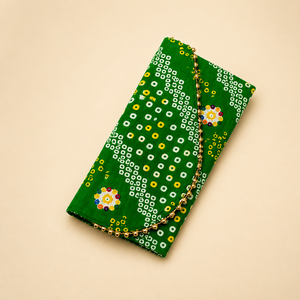 Printed Fabric Envelope for Wedding Shagun Gift, Handmade Traditional Cash Cover, Decorative Bridal Festive Gift <b>Pouch</b> - Product Image 4