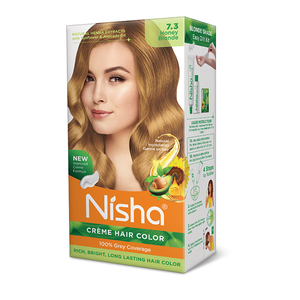 Crema de Coloración Permanente para el Cabello Rubio Miel Herbal Premium 120g, Tinte Cosmético para el Cabello de Salón - Product Image 1