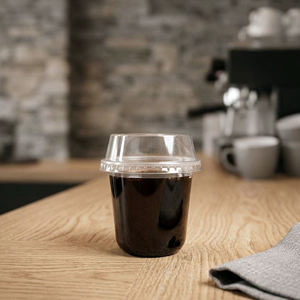 QUANG QUAN Disposable PP <b>Plastic</b> <b>Cups</b> 16/20/24oz with 95mm Lid Transparent <b>Plastic</b> <b>Cup</b> for Beverages Juices & Smoothies - Product Image 2