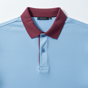 เสื้อโปโลแขนสั้นผู้ชายสำหรับฤดูร้อน รุ่นใหม่ ลายกอล์ฟ สีสันตัดกัน ยืดหยุ่น ระบายอากาศได้ดี เนื้อผ้าเจอร์ซีย์แบบเบา - Product Image 2