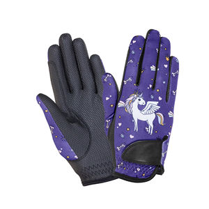 Nouvelles gants d'équitation pour hommes en cuir respirant antidérapant à doigts complets, style western, vente chaude - Product Image 1