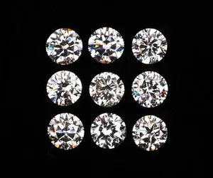 Precio al por mayor: Diamantes sueltos CVD HPHT de 1.1mm, Claridad VVS+, Color Blanco D/E/F, Corte Brillante Redondo, Piedra Sintética Cultivada en Laboratorio - Product Image 3