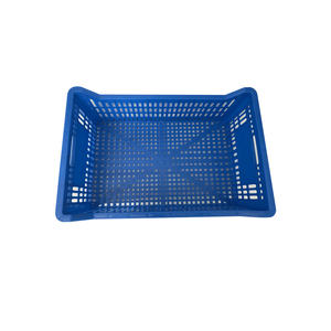 Folin SNS-FL1 Blue Rectangle Plastic Aquaculture Trap Stackable Ventilated Harvesting & Transporting Box Vietnam Made in Vietnam - Product Image 2