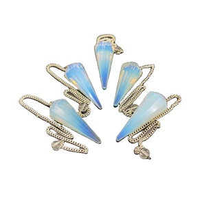 Péndulo de Opalita, Cristal Pulido para Radiestesia, Piedra Curativa, Herramienta de Meditación Espiritual, Venta al Por Mayor - Product Image 1