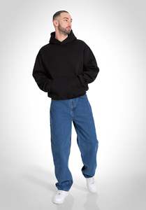 Navy Unisex Heavyweight Sherpa <b>Lined</b> Full-Zip <b>Waterproof</b> Front Logo Hoodie Warm <b>Fleece</b> Sweatshirt Winter Casual Outdoor <b>Jacket</b> - Product Image 5