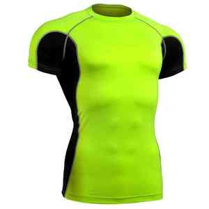 Eco-Friendly Men's Gym Fitness Compression Shirts Polyester Cotton Quick Dry Breathable Full <b>Sleeve</b> Customizable Sizes & Color - Product Image 3