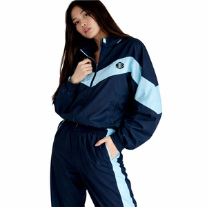 Windbreaker Track Suit 2 Piece Zipper <b>Jackets</b> Trouser Printed Reflector Lines 100% Cotton Custom Logo <b>Slim</b> <b>Fit</b> <b>Jacket</b> for men - Product Image 3