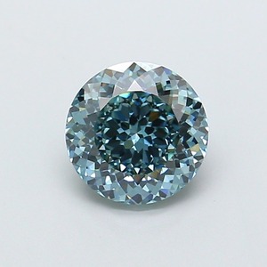 Diamant CVD de luxe de taille portugaise, bleu vif fantaisie, VS1, excellente qualité de polissage, haute brillance, pierre précieuse cultivée en laboratoire pour joaillerie fine - Product Image 1