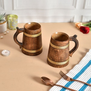 Taza de Cerveza y Café de Madera Hecha a Mano, Taza para Beber de Madera Natural, Regalos Rústicos, Venta al Por Mayor, OEM, Personalizada - Product Image 6