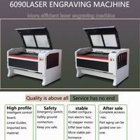 Machine de gravure et de découpe au laser CO2 6090 pour acrylique, bois, pierre, contreplaqué, MDF - Prise en charge DXF - Durable