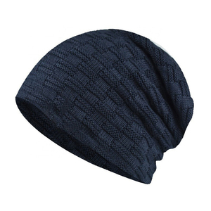 Deep Double Fold Detail <b>Beanie</b> Hat Men Storage Heavy <b>Fleece</b> Sportswear Heavy Weight Warm Skull Covers - Product Image 3