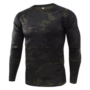 Camo Fitness <b>Shirt</b> Waterproof Windproof Quick Dry Oversized Hunting T-<b>shirt</b> Wholesale Custom 100% Polyester Camo T-<b>shirt</b> - Product Image 3