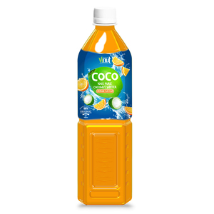 Eau de noix de coco citron 1000ml boisson au jus 12 bouteilles par carton bouteille PET OEM ODM marque privée sans sucre ajouté prêt à l'exportation - Product Image 4