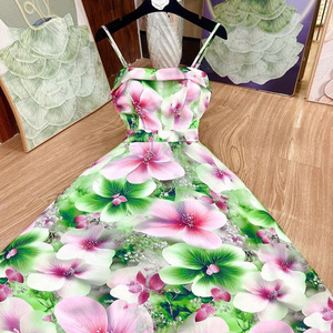 Elegante Vestido Largo de Verano para Mujer, Sexy, de Manga Corta, Estilo Maxi, Sencillo, Natural, Casual, Formal, para Diversos Eventos - Product Image 5
