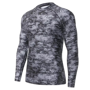 Maillot de compression BJJ sublimé vert respirant, anti-décoloration, coupe ajustée, protection UPF50+, séchage rapide – Tendance du moment - Product Image 1