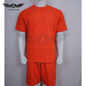 Conjunto de 2 Piezas de Camiseta y Pantalones Cortos de Doble Hilo Personalizados para Verano - Product Image 4