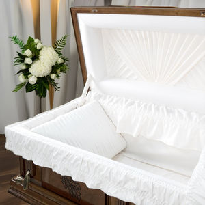 Ataúdes de madera WNT de hoja caída de Estilo Norteamericano de alta calidad, ataúdes de madera dura con nueva tecnología de moldeo DLP, urnas funerarias - Product Image 5