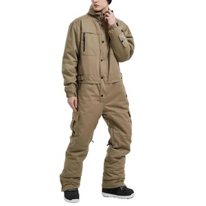 Veste de ski pour homme, jaune, imperméable, coupe-vent, respirante, à capuche, avec blocs de couleur, technologie Polartec, isolation en laine, fermeture éclair, 180g - Product Image 6