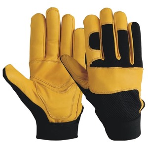 Gants de soudage TIG personnalisés avec logo imprimé, résistants à la chaleur, en cuir de vachette pleine fleur, équipement de protection des mains robuste, en vente - Product Image 1