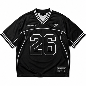 เสื้อกีฬาตาข่ายแขนสั้นคอวีสำหรับทีมกีฬา ขายส่ง เสื้อซ้อมเปล่า - Product Image 3