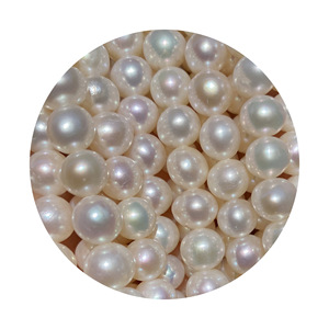 Perlas de Agua Dulce Hechas a Mano para Collar o Pulsera, Blancas, 7-8 mm, con Orificio Pasante, Casi Naturales, Perlas Sueltas - Product Image 5