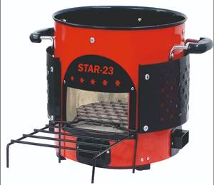 Estufa de Leña Moderna para Cocina, Cuerpo de Acero Inoxidable Duradero, Alta Eficiencia, Diseño Independiente Ecológico, Asas de Baquelita - Product Image 5