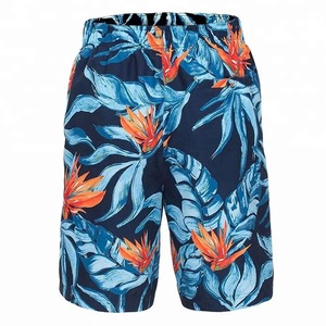<b>Men's</b> 100% Cotton Vintage Board Shorts Quick Dry Drawstring Casual Swim <b>Trunks</b> Mid Waist Short Length - Product Image 3
