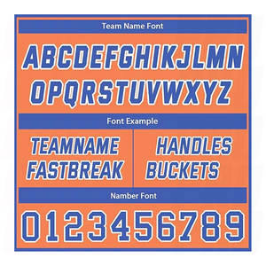 Uniforme de Baloncesto Reversible con Logotipos y Números Personalizados, Tela de Malla de Secado Rápido, Jersey y Pantalones Cortos de Baloncesto de Alta Calidad en Naranja y Azul - Product Image 6