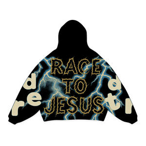 Sudadera con capucha y cremallera de diseño personalizado para hombre, de algodón polar, estilo oversize, transpirable y antiarrugas, ideal para invierno. - Product Image 2