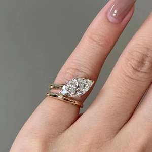 IGI Certified Oval Cut Lab Grown Diamond Engagement & Wedding <b>Ring</b> 2 Carat <b>14K</b> <b>Gold</b> Plated Luxury Party Gift Jewelry - Product Image 4