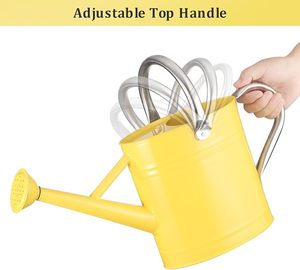 Arrosoir en métal vintage pour plantes d'intérieur et d'extérieur, pot d'arrosage décoratif pour jardin avec poignée confortable - Product Image 6