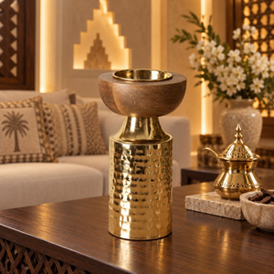 Quemador de incienso de mármol y acero inoxidable de primera calidad |   Porta Incienso Árabe Oud para el Hogar, Hotel, Majlis, Ramadán, Decoración Islámica, Juego de Regalo - Product Image 2