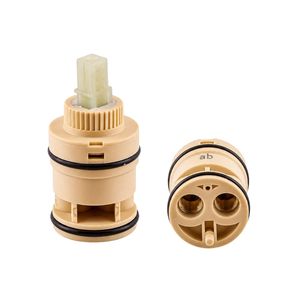 Vanne à diaphragme 1/2 pouce pour eau, commande manuelle, usage général, corps en plastique beige avec joints toriques et mécanisme à disque en céramique - Product Image 4