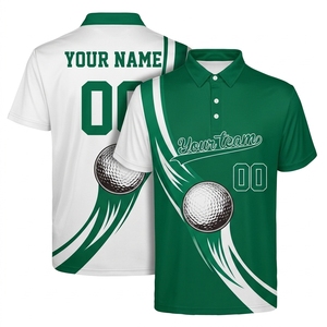 <b>Men's</b> <b>Purple</b> Golf <b>Polo</b> <b>Shirt</b> Short Sleeve Digital Print Custom Name Number Quick Dry Knitted Polyester Sport Wear - Product Image 2