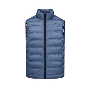 Chaleco Acolchado Sin Mangas para Hombre, Estilo Hip Hop, Reversible, Impermeable, Relleno de Poliéster, Ultraligero, Delgado, Cálido y Ligero para Invierno - Product Image 4