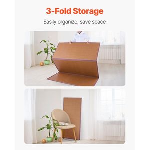 Tappetino Tatami Giapponese in Rattan Naturale Intrecciato a Mano 80 X 55, Tappetino Yoga Pieghevole Antiscivolo e Facile da Pulire - Product Image 6