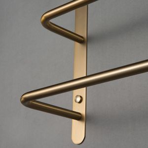 Portasciugamani a Tre Livelli in Acciaio Inox 304 Spazzolato Oro di Lusso, 17,72 Pollici KJWY00, Set di Accessori per il Bagno - Product Image 3