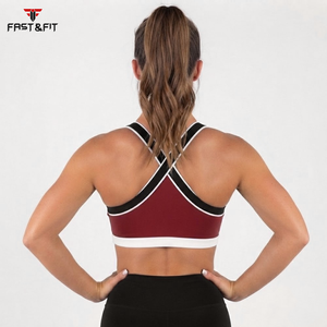 Hot Selling Popular Design Yoga Plus Size <b>Crop</b> <b>Top</b> Fitness Running Yoga Bra Sports Bra for Ladies - Product Image 2