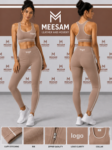 Ensemble de yoga 2 pièces en Spandex et Nylon respirant, ensemble de yoga 3 pièces en Spandex et Nylon, ensemble de yoga écologique en Spandex taille mi-haute - Product Image 6