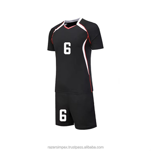 ชุดเสื้อและกางเกงวอลเลย์บอล Razers Impex สำหรับผู้ใหญ่ แบบ unisex ผลิตจากโพลีเอสเตอร์ 100% ระบายอากาศได้ดี แห้งเร็ว ชุดกีฬา พิมพ์ลายด้วยความร้อน - Product Image 5