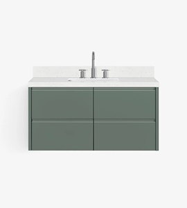 Meuble de salle de bain OEM Xerxes 42 pouces, vasque simple, uniquement le meuble, 4 options de finition, vente en gros, usine du Vietnam - Product Image 1